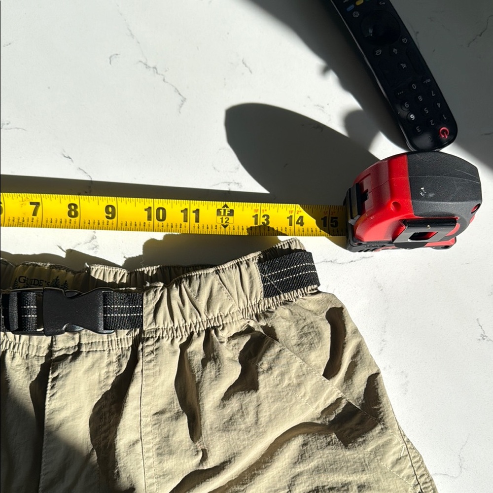 Tan Cargo Shorts with Adjustable Waistband - Picture 10 of 13